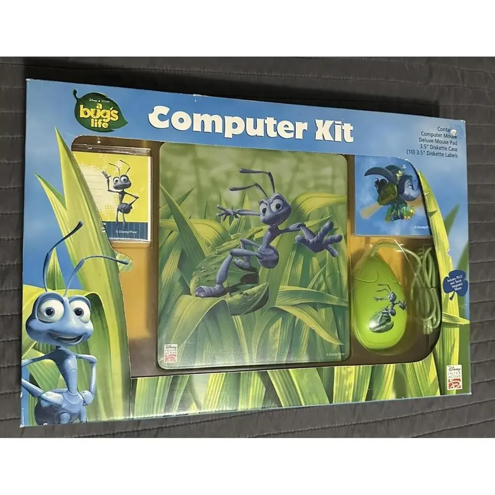 Disney InterActive Computer Kit for Kids A Bug's Life Mouse NEW Factory Sealed